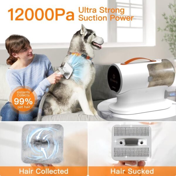 AIRROBO Dog Grooming Vacuum Kit – PG100 - Image 2
